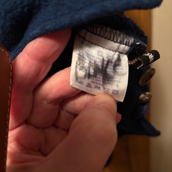 Lands' End Soft Fleece Royal Blue Casual Button Down Shirt Size XL - Picture 9 of 10